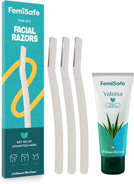 FemiSafe Adonia Face Razor + Valoisa Aloe Gel
