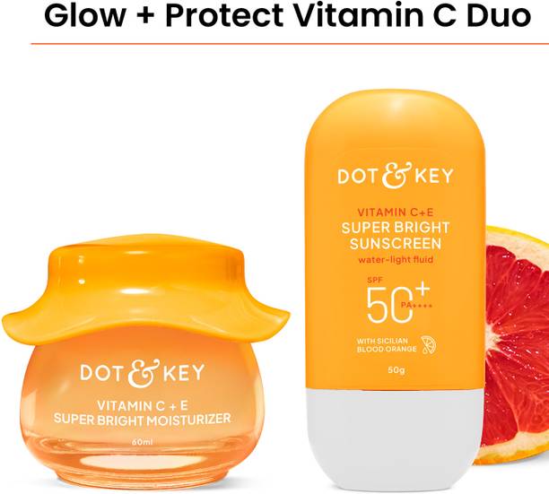 Dot & Key Vitamin C Daily Glow Essentials Skin Care Combo For Glowing Skin For All Skin