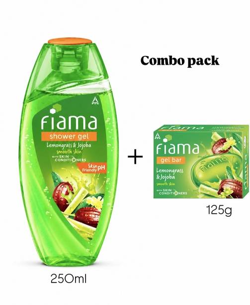 FIAMA Lemongrass & jojoba combo bodywash 250ml & soap 125g mn