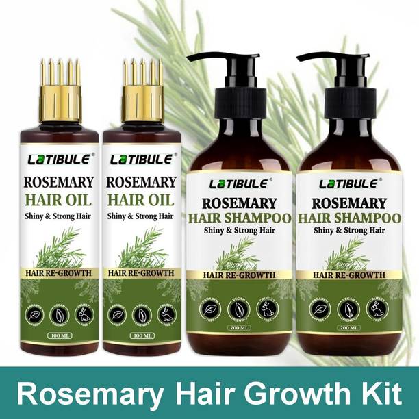 Latibule Rosemary Hair Growth Oil & Shampoo Combo for Shiny, Thick & Strong Hair