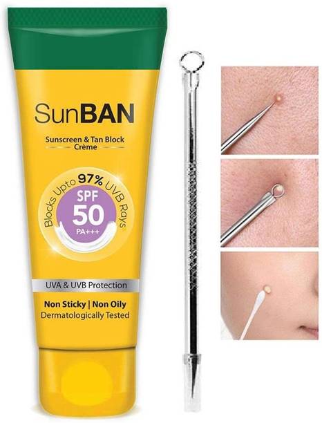 MYEONG Sunscreen - SPF 50 PA+ Essence Sunscreen - SPF 50+++ PA+++ SunBan SPF 50 PA+++ Sunscreen