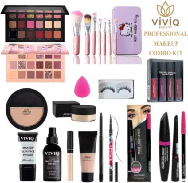 VIVIQ 15Pc Professional Makeup Combo Kit For Women With all Makeup Items