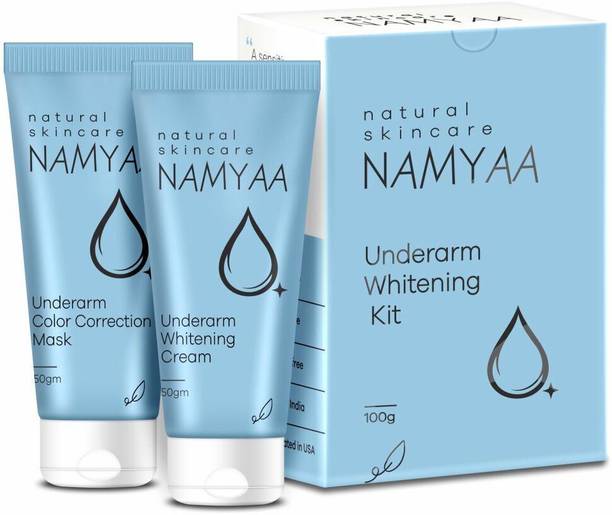 नम्या Underarm Whitening Cream Kit for Dark Underarm/ Dark Spots/ Uneven Tone With Vitamin C and Charcoal Extracts