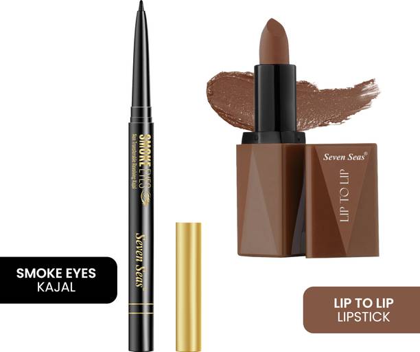 Seven Seas Lip To Lip Lipstick With Smoke Eyes Non Transferable Revolving Kajal