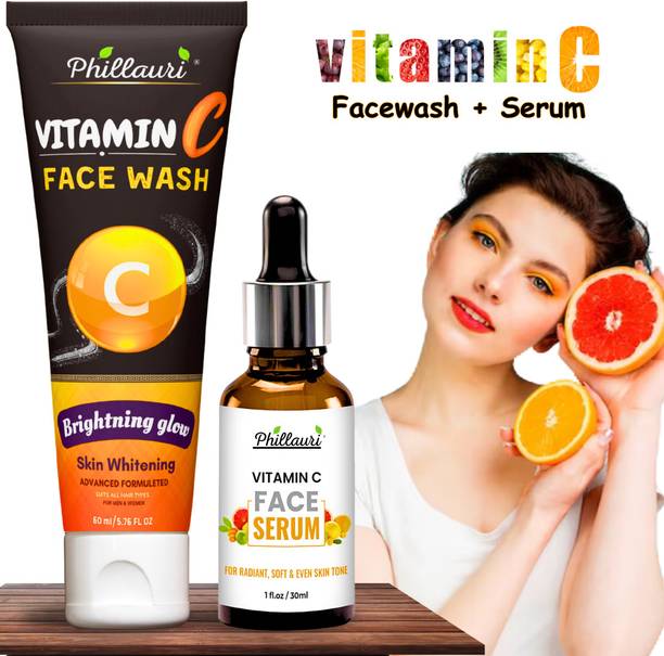 Phillauri Vitamin C Face Serum and Facewash For Smoothening