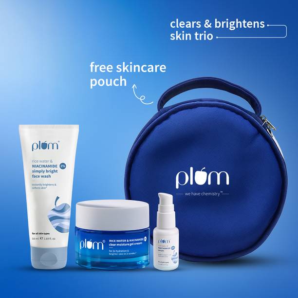 Plum Bright Start Gift Set | Beginner-friendly routine | 90ml