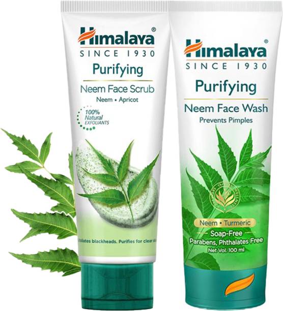 HIMALAYA PURIFYING NEEM FACE WASH 100ML + FACE SCRUB 100G
