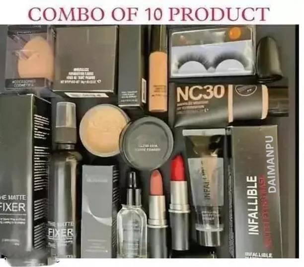 DAIMANPU pink cheeks complete makeup combo set for girls and women for party like makeup at home