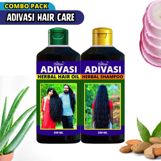 Phillauri Adivasi Hair Oil & Adivasi Hair Shampoo Combo Kit For Hair Growth