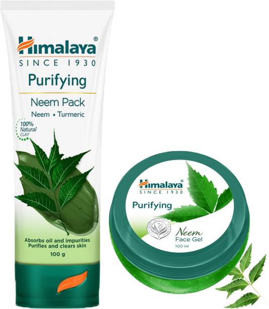 HIMALAYA PURIFYING NEEM FACE PACK 100G + FACE GEL 100ML (PACK OF 2 )