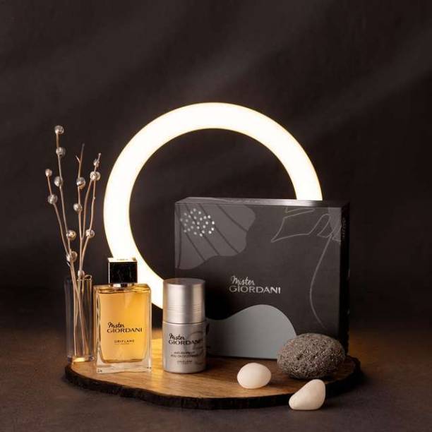 Oriflame Sweden MISTER GIORDANI GOLD GIFT SET (INCLUDES A PERFUME &amp; A ROLL-ON DEODORANT)