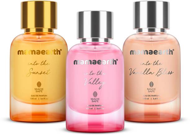 Mamaearth Fruity & Floral Eau De Parfum Combo- Into the Sunset - 100 ml, Into the Valley - 100 ml & Into the Vanilla Blis - 100 ml