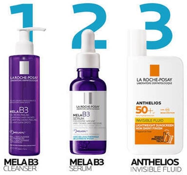 La Roche Posay Mela B3 Micro-Peeling Gel, Mela B3 Serum & Anthelios UVMUNE 400 SPF 50+ Bundle