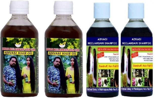 Adivasi Neelambari hair care Adivasi Best hair growth oil Hair Oil (500 ml) + 500 ML Shampoo