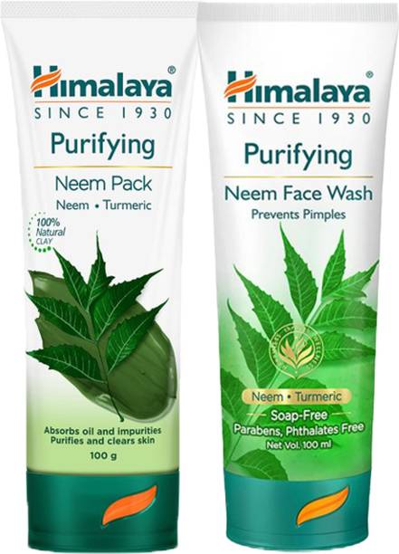 HIMALAYA PURIFYING NEEM FACE WASH 100ML + FACE PACK 100G