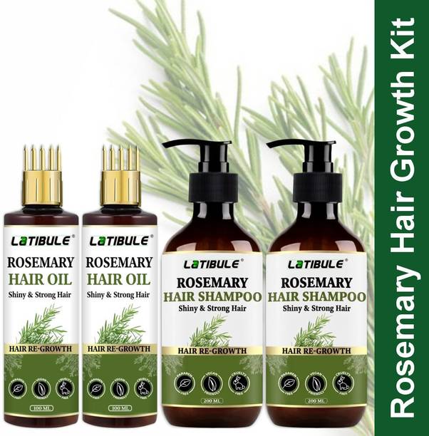 Latibule Rosemary Hair Care Combo Set of Growth Oil and Anti Hair Fall Shampoo