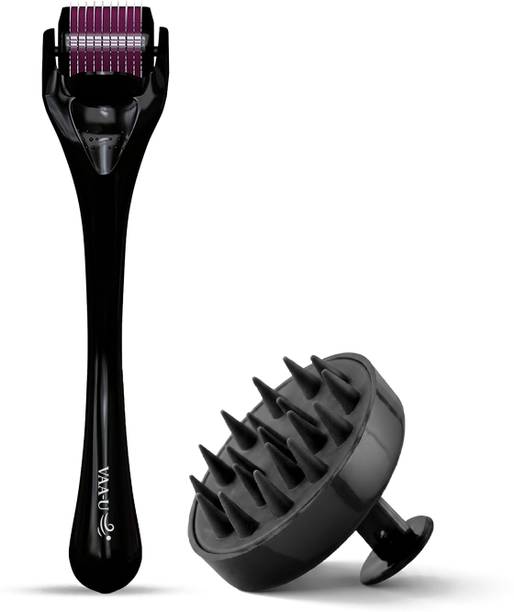VAA-U Scalp Massager with Derma Roller for Men & Women (0.5mm)
