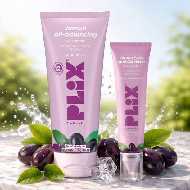The Plant Fix Plix Jamun Oil Balancing Sunscreen & Spot Corrector | For Oily & A