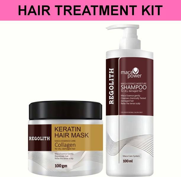 Regolith Maca Essence Care Hydrating Shampoo & Keratin Collagen Hair Mask Formula