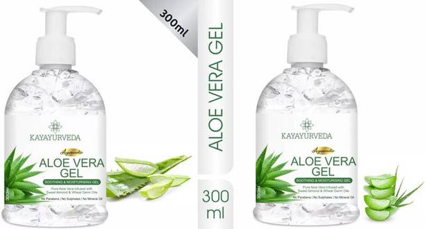 KAYAYURVEDA 100% Pure Aloe Vera Gel (300 ml) +100% Pure Aloe Vera Gel - Repairing & Soothing f