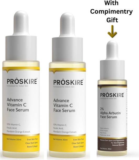 Proskire Advance Vitamin C Face Serum for Dark Spots, Pigmentation, Glow & Clear Skin