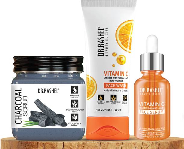 DR.RASHEL Charcoal Scrub, Vitamin C