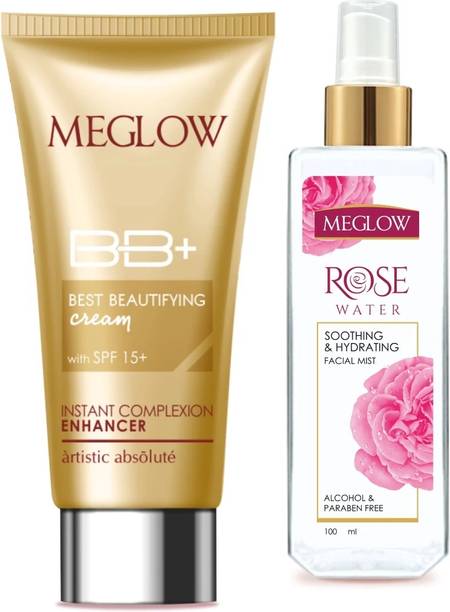 meglow BB+ beautifying cream with spf15 and rose water