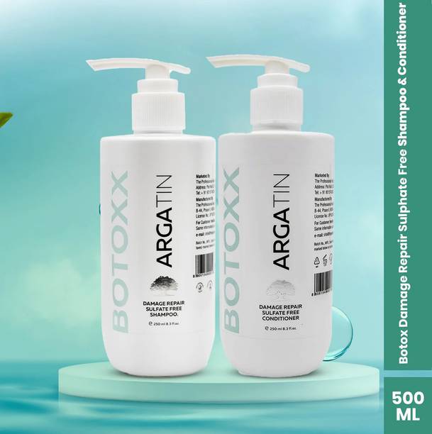 ARGATIN Botox Damage Repair Sulfate-Free Shampoo and Conditioner Combo For Hair Growth