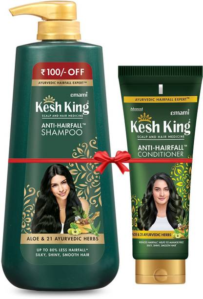 Kesh King Anti-Hairfall Shampoo 600ml + Anti-Hairfall Conditioner 200ml