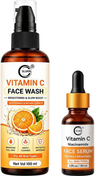 slukrl Vitamin C Face Wash Serum Gel for Brightening & Healthy Looking Skin Glow