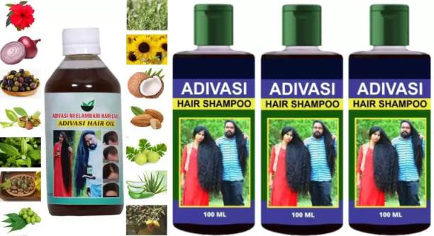 Adivasi Neelambari hair Hair Oil (500 ml) Hair Oil (500 ml) Hair Shampoo. (300)