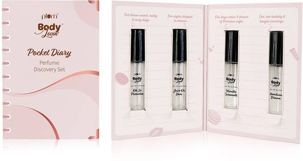Plum BodyLovin' Pocket Diary Perfume Discovery Set | Pack of 4 EDPs | 3 ML