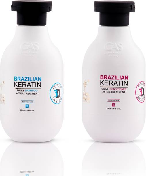 Brazilian keratin shampoo and conditioner (dry and frizzy hairs)