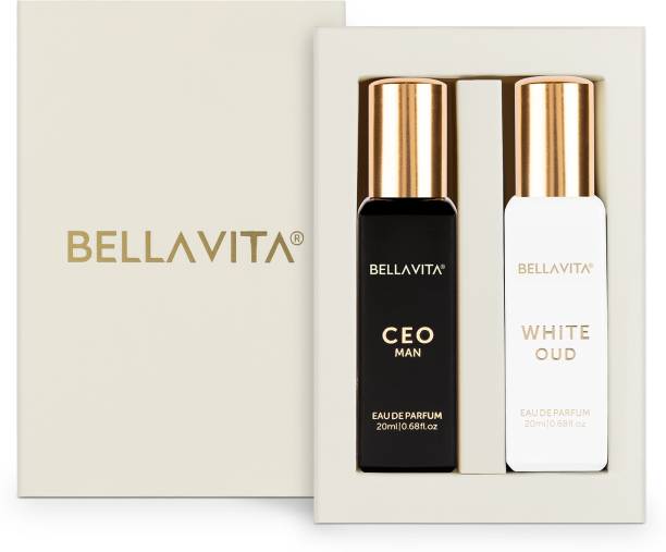 Bella vita organic CEO MAN perfume & WHITE OUD perfume combo| Citrus & Woody Notes |Long Lasting|