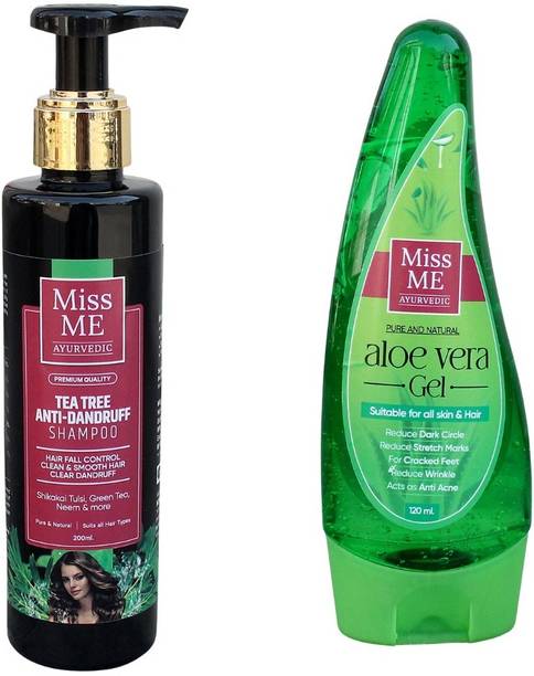 Miss Me Tea Tree Anti Dandruff Shampoo And Aloe Vera Gel Combo