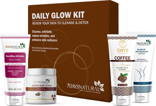 7 Days Daily Glow Essentials Gift Kit with skin radianc...