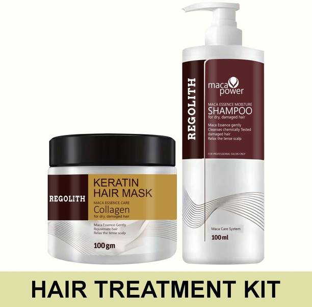 Regolith Hair Care Kit - Maca Essence Moisture Shampoo with Keratin Collagen Mask