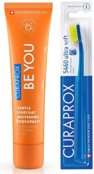 Curaprox CS 5460 Toothbrush Ultra-Soft and Toothpaste 60ml (orange)