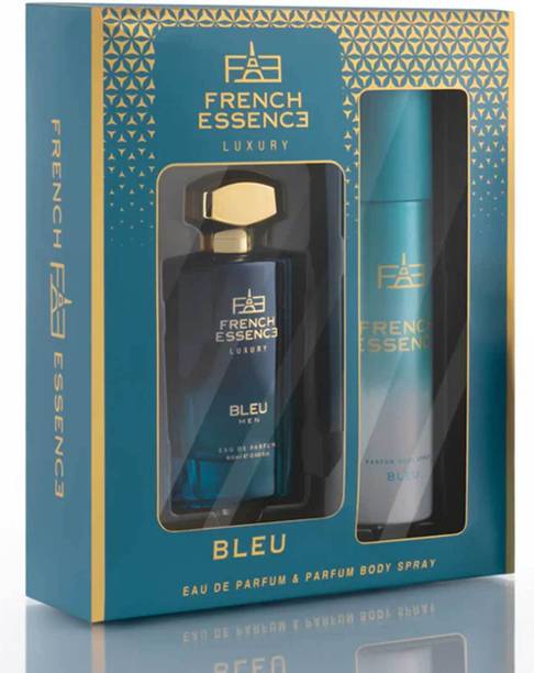FRENCH ESSENCE Luxury Gift Pack - Bleu(120Ml Deodorant & 60Ml Perfume)