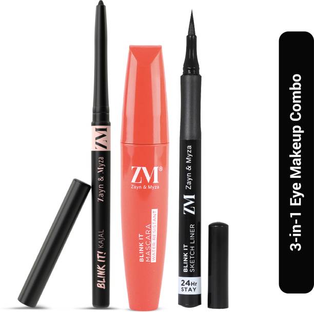 ZM Zayn & Myza Mascara, Blink It Black Kajal & Sketch Liner Combo