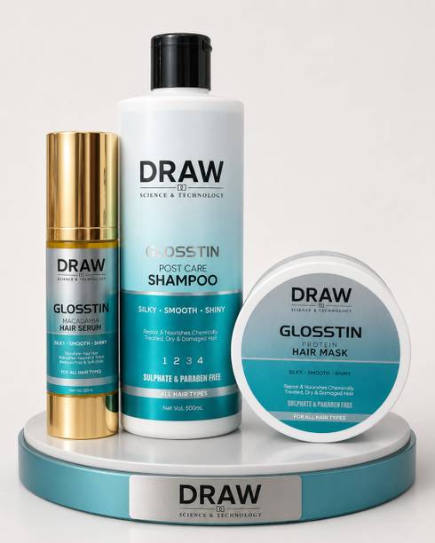 kerastyle Hair Care Set, Post Care Shampoo - 500ml, Protein Hair Mask - 500ml, Macadamia Hair Serum - 50ml