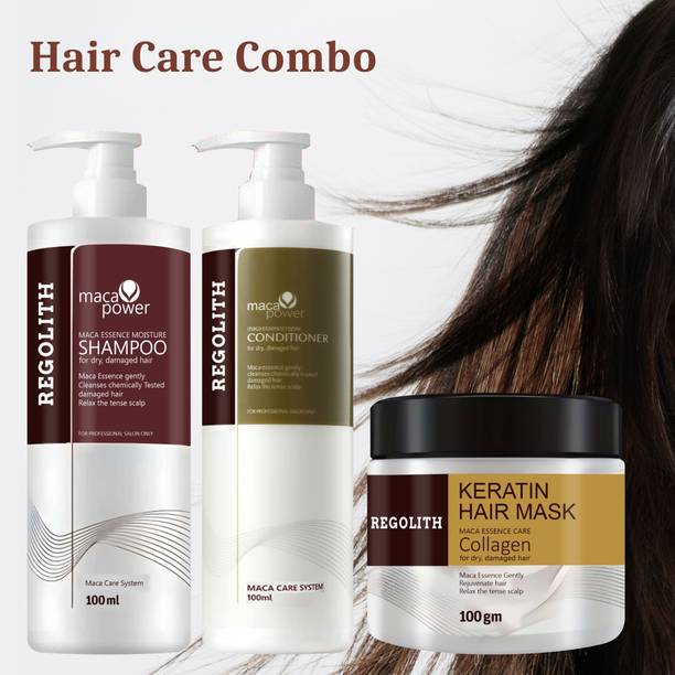 Regolith Maca Essence Hair Care Trio for Damaged Hair Recovery