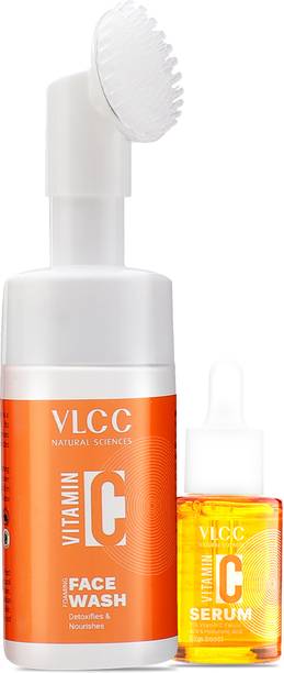 VLCC Glow With Vitamin Combo ( Vitamin C Night Serum & Vitamin C Foaming Face Wash )