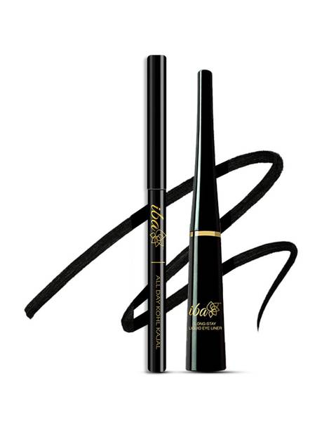 Iba All Day Kohl Kajal + Long Stay Liquid Eyeliner Combo