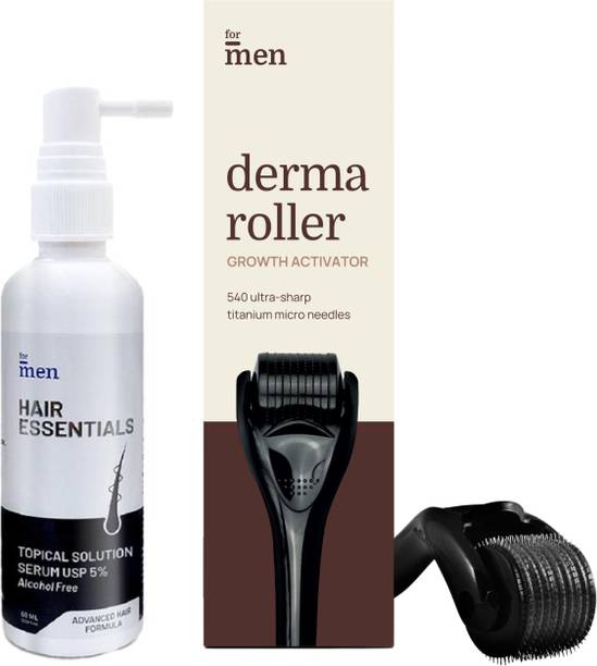 Formen Hair Serum with Derma Roller For Men | Reduce Hair Fall & Promote Hair Growth