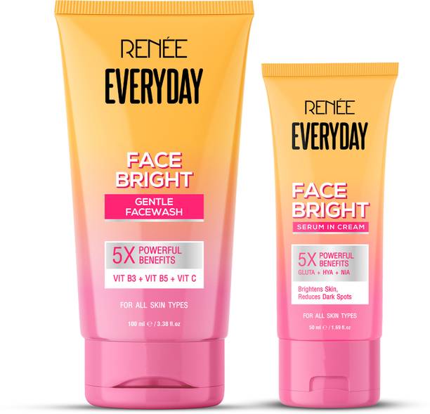 रेनी Everyday Face Bright Combo - Facewash + Serum in Cream for Glowing Skin