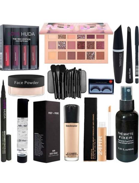 LOVE HUDA Professional Waterproof Makeup Combo Branded Beauty Products Makeup Set For Women & Girls All Products In 1 Kit