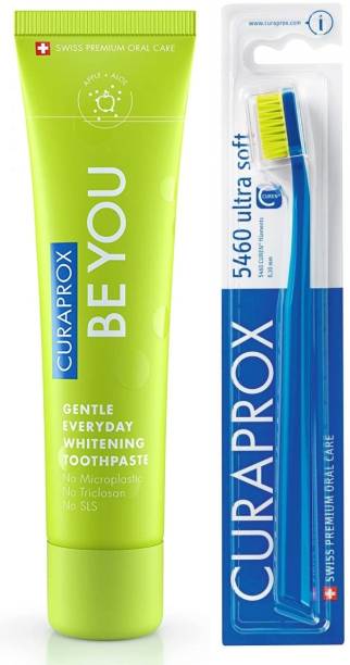 Curaprox CS 5460 Toothbrush Ultra-Soft and Toothpaste 60ml by (Green)