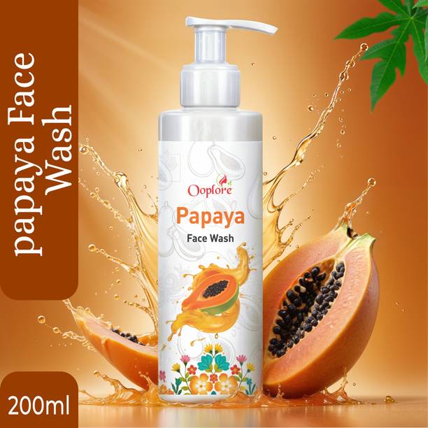 Ooplore Ayurvedic/Natural PAPAYA FACE WASH For Women/Men | Brightening and Glowing Skin | Removes Pigmentation and Dark Spots | For All Skin Types Face Wash
