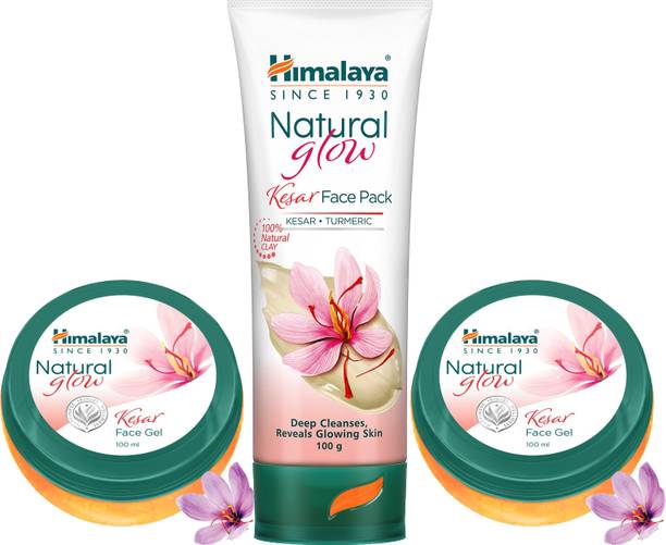 HIMALAYA KESAR FACE PACK 100G + FACE GEL 100ML ( PACK OF 2)